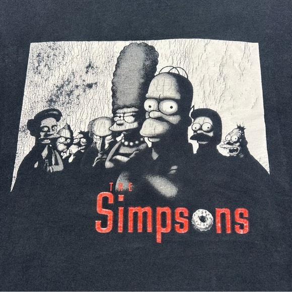The Simpsons Sopranos Parody 2001 Vintage Men's Graphic T Shirt Size 2XL 2000s - Picture 3 of 6